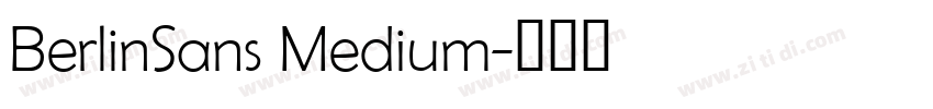 BerlinSans Medium字体转换